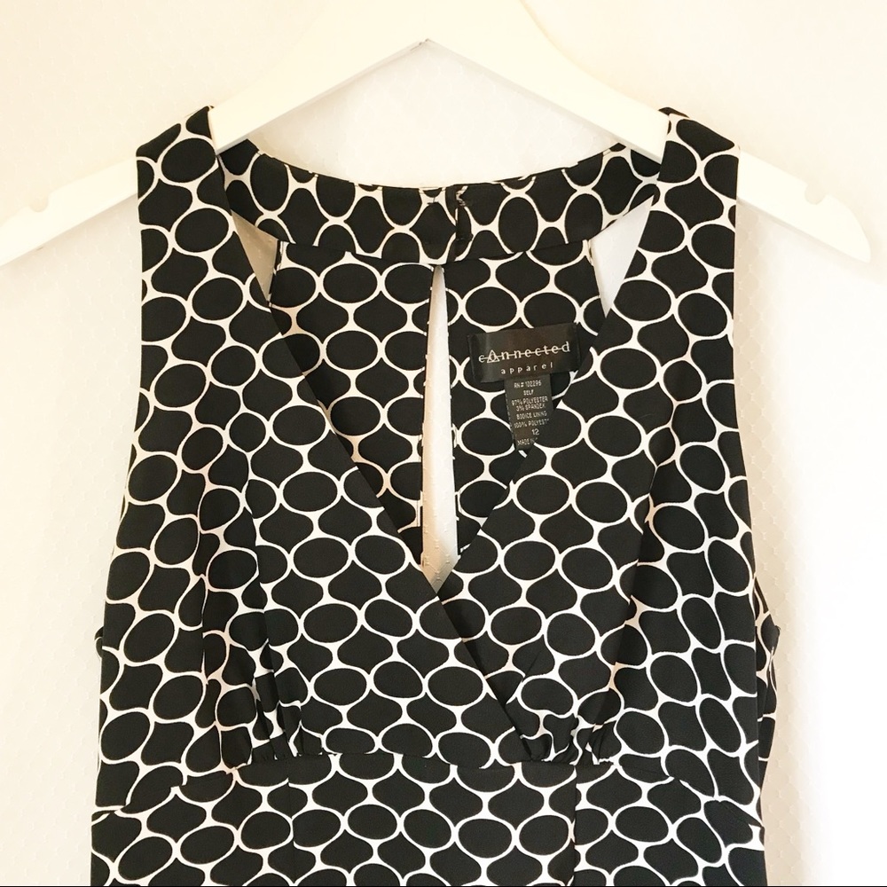 Connected Black and White Dress